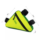 B - Soul Triangle Cycling Front Tube Frame Pouch Bag Holder Saddle (Yellow+Green)