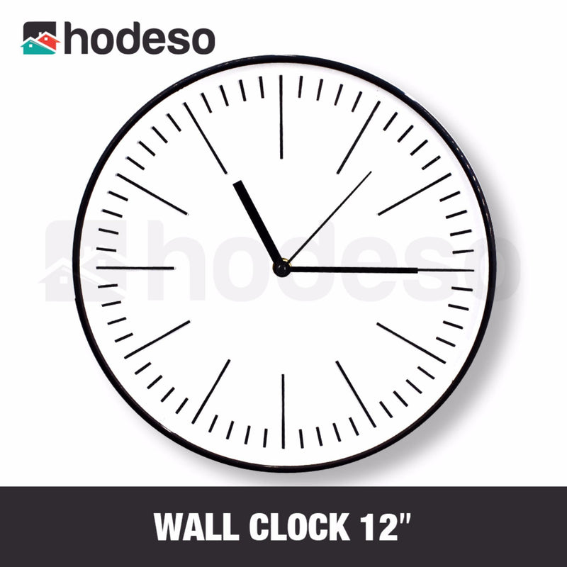 12" Classic Wall Clock- Vary