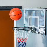 Dunk Pro 18 inch x 12 inch Backboard Pro-Style Hoop with Break-Away Rim Mini Basketball Ring Hoop With Ball