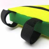 B - Soul Triangle Cycling Front Tube Frame Pouch Bag Holder Saddle (Yellow+Green)