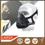 Training Mask Breathing Resistance Elevation Cardio & Endurance Mask For Fitness Training Medium 155 lbs - 220 lbs