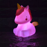 Hodeso Unicorn Night Light Mini LED Mood Night Lamp Children Baby Cartoon Toy Mini Unicorn Collectible