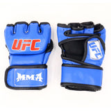 MMA UFC Muay Thai Training Punching Bag Gym Half Mitts Sparring Boxing Gloves