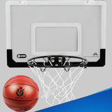 Dunk Pro 18 inch x 12 inch Backboard Pro-Style Hoop with Break-Away Rim Mini Basketball Ring Hoop With Ball