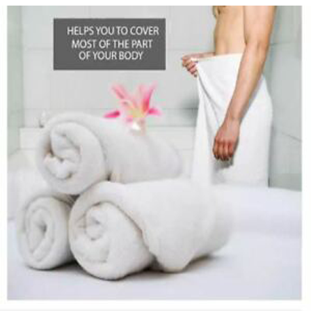 Set of 2 Luxury Durable Fast Drying Microfiber Bath Towel