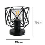 Low ceiling Lights Hexagon design with free Edison Light Bulb