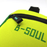 B - Soul Triangle Cycling Front Tube Frame Pouch Bag Holder Saddle (Yellow+Green)