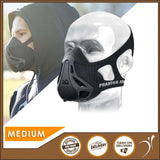 Training Mask Breathing Resistance Elevation Cardio & Endurance Mask For Fitness Training Medium 155 lbs - 220 lbs
