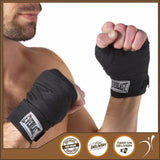 2pcs Roll (3M) Hand Wrap for MMA, Boxing, Mauy Thai, and other Martial Arts Sports (Black)