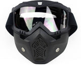 Motorcycle Goggles Removable Mask Helmet