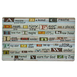 Anti Slip Non Skid 3D Rubber Bathroom Bedroom Kitchen Garden Door Mat Alphabet (Multicolor)