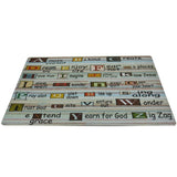 Anti Slip Non Skid 3D Rubber Bathroom Bedroom Kitchen Garden Door Mat Alphabet (Multicolor)