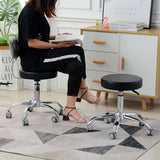 HODESO Simple Style Height Adjustable Minimalist Bar Stool Leather Chair anti-static for home,office