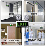 Happy Tree Automatic LED Emergency Lights Green Exit Sign & Emergency Light Combo