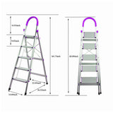 Bandeshang Aluminum Multi-Purpose Step Ladder (5 Steps)