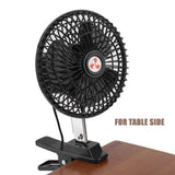 Hodeso Portable 12V Oscillating Car Fan 12 Volt vehicle auto car cooling fan