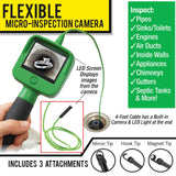 Hodeso Micro Inspection Camera Eagle Eye Flexisible Camera Borescope by BulbHead Water Proof Micro Inspection Camera Includes 3 Tips