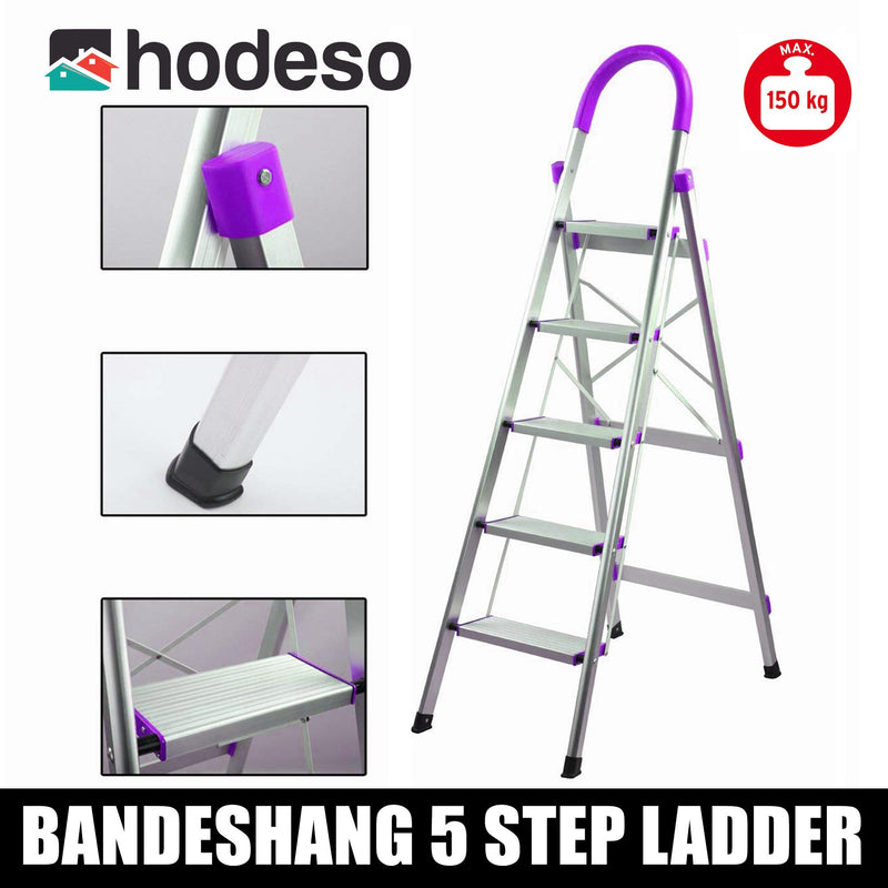 Bandeshang Aluminum Multi-Purpose Step Ladder (5 Steps)