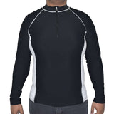 XXL HT P5 Thermal Compression Rash Guard Long Sleeve Top (Blue and White)