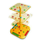 HAPPY KIDS Tic Tac Turn Fun and Learning Board Game