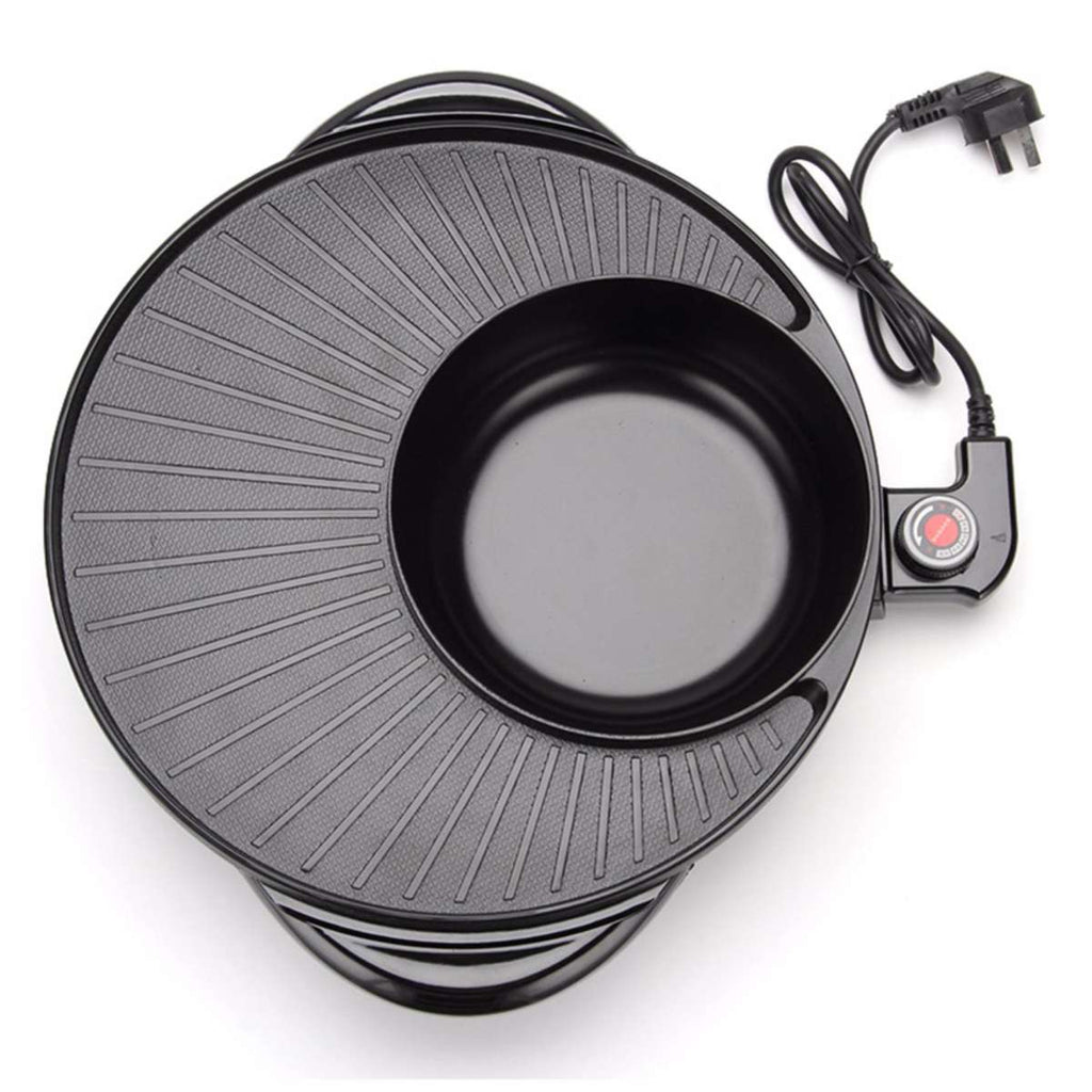 Korean 2 in 1 BBQ Grill & Steamboat Hot Pot Shabu Roast Fry Pan